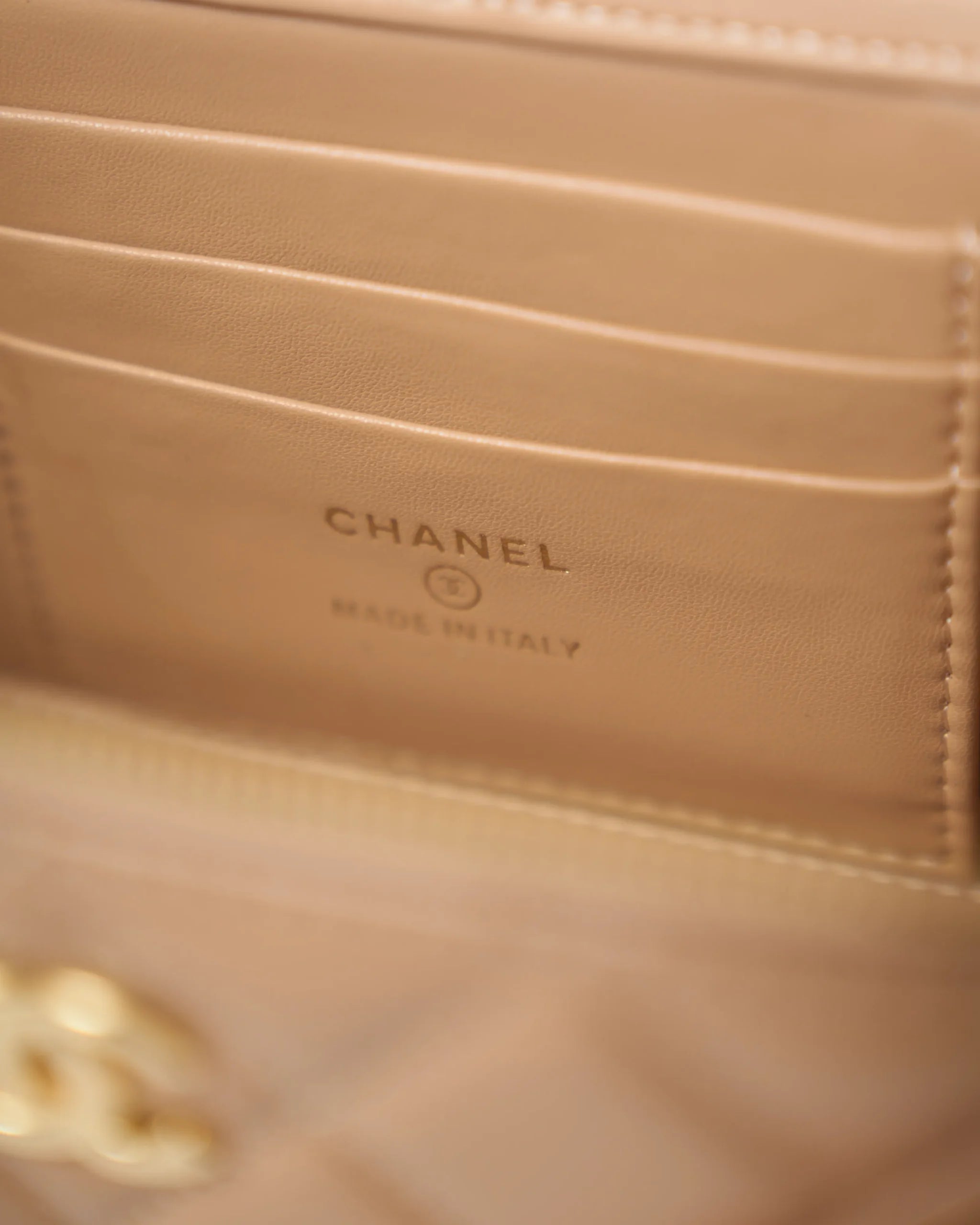 Chanel Caviar Vanity Beige Ghw
