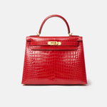 Hermès Kelly 28 Rouge de Coeur Alligator GHW