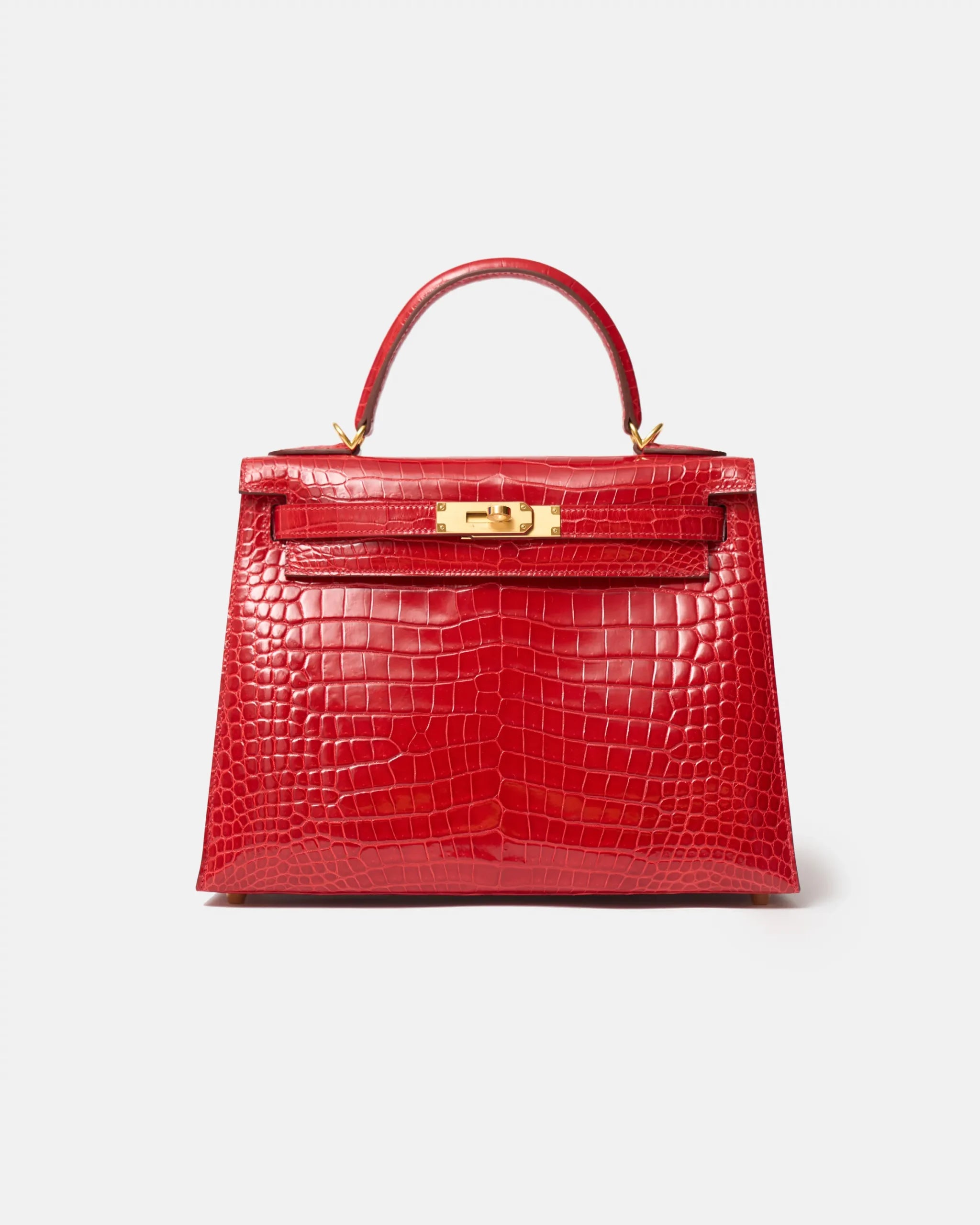 Hermès Kelly 28 Rouge de Coeur Alligator GHW