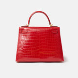 Hermès Kelly 28 Rouge de Coeur Alligator GHW