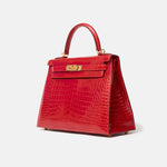 Hermès Kelly 28 Rouge de Coeur Alligator GHW