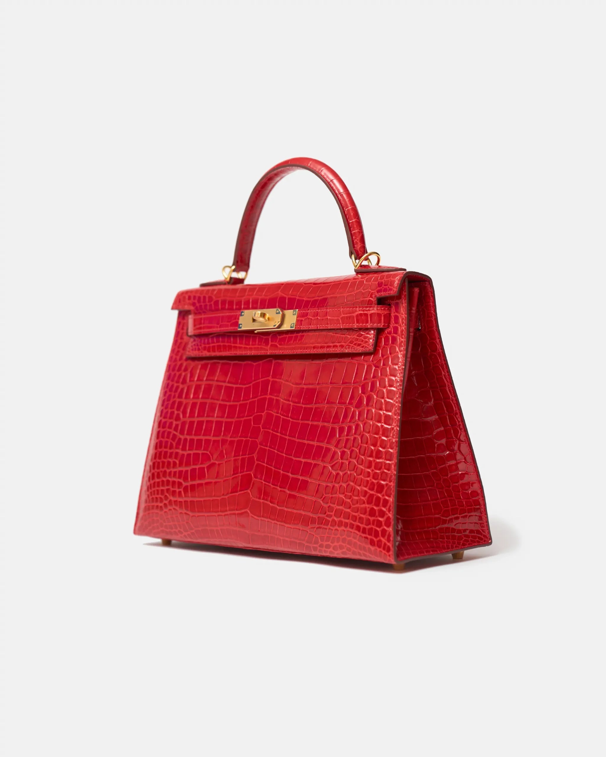 Hermès Kelly 28 Rouge de Coeur Alligator GHW