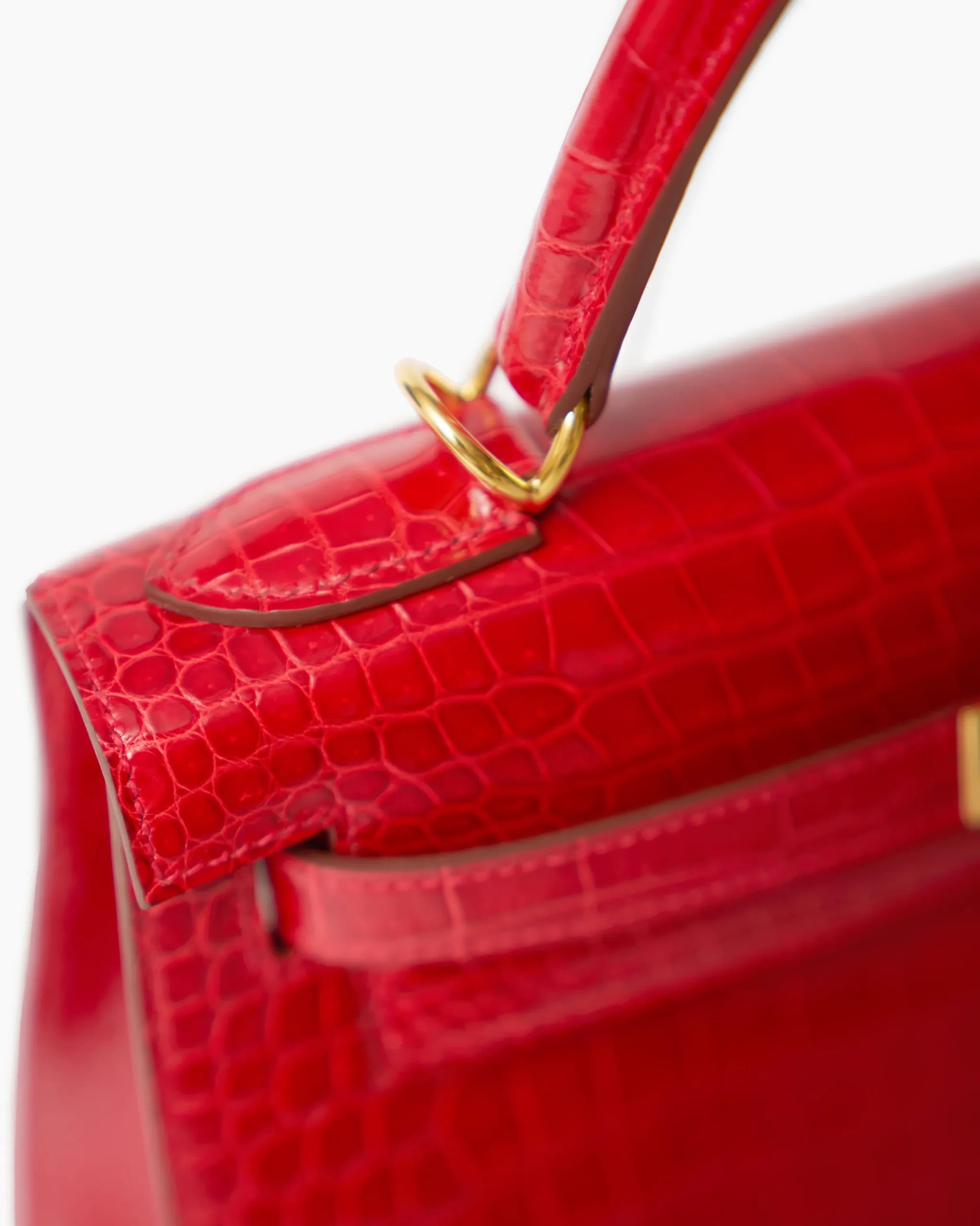 Hermès Kelly 28 Rouge de Coeur Alligator GHW