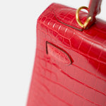 Hermès Kelly 28 Rouge de Coeur Alligator GHW