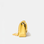 Chanel Classic Double Flap Small Yellow Caviar Gold-Tone Metal