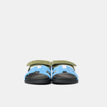 Hermès Chypre Bleu Cameo_ Vert Celadon Suede Sandals