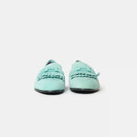 Hermès Royal Vert Embrun Suede Loafers