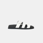 Hermès Chypre White Calfskin Sandals