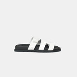Hermès Chypre White Calfskin Sandals