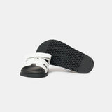 Hermès Chypre White Calfskin Sandals