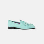 Hermès Royal Vert Embrun Suede Loafers