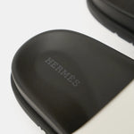 Hermès Chypre White Calfskin Sandals