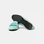 Hermès Royal Vert Embrun Suede Loafers