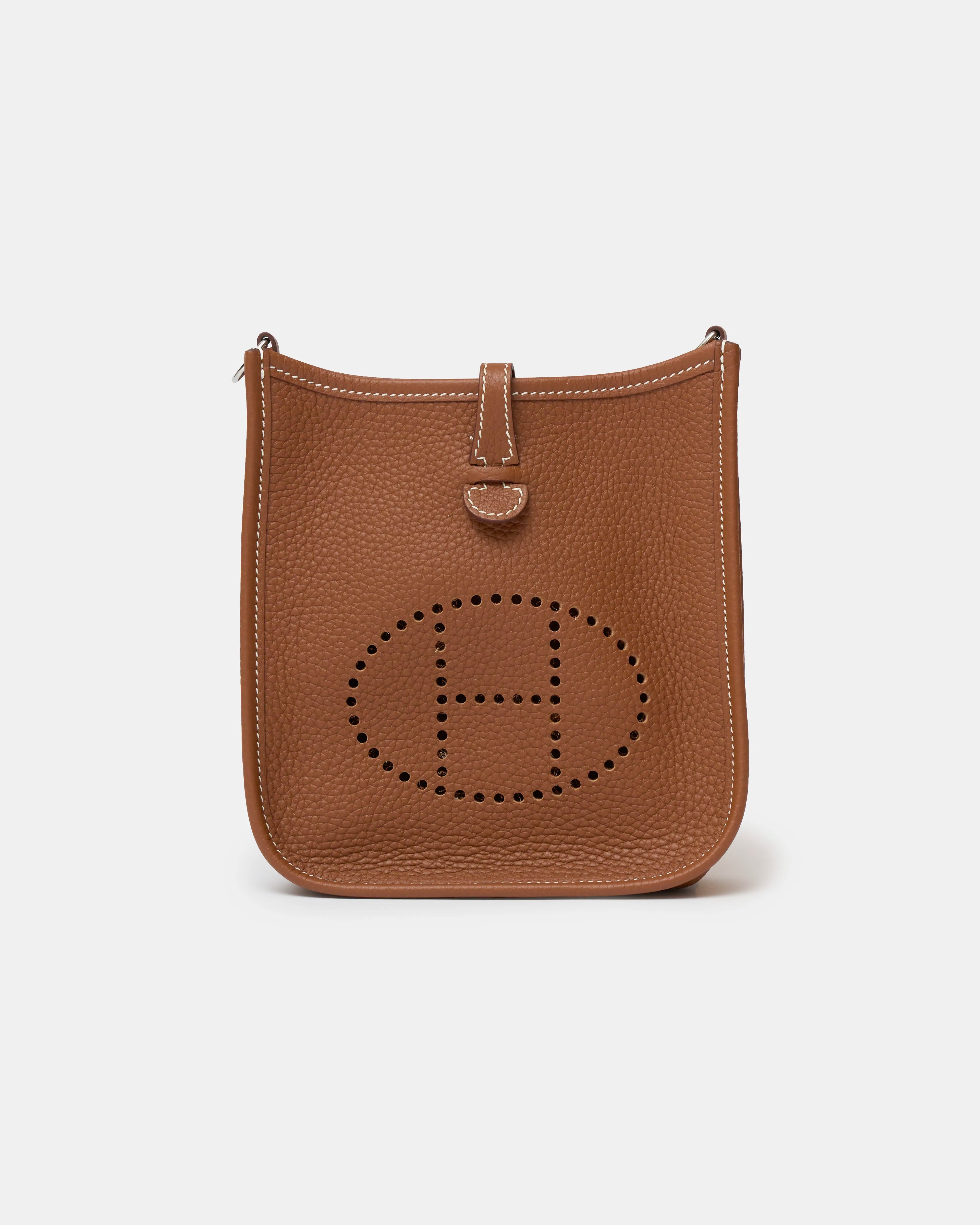 Hermès Mini Evelyne 16 Cuivre Clemence PHW