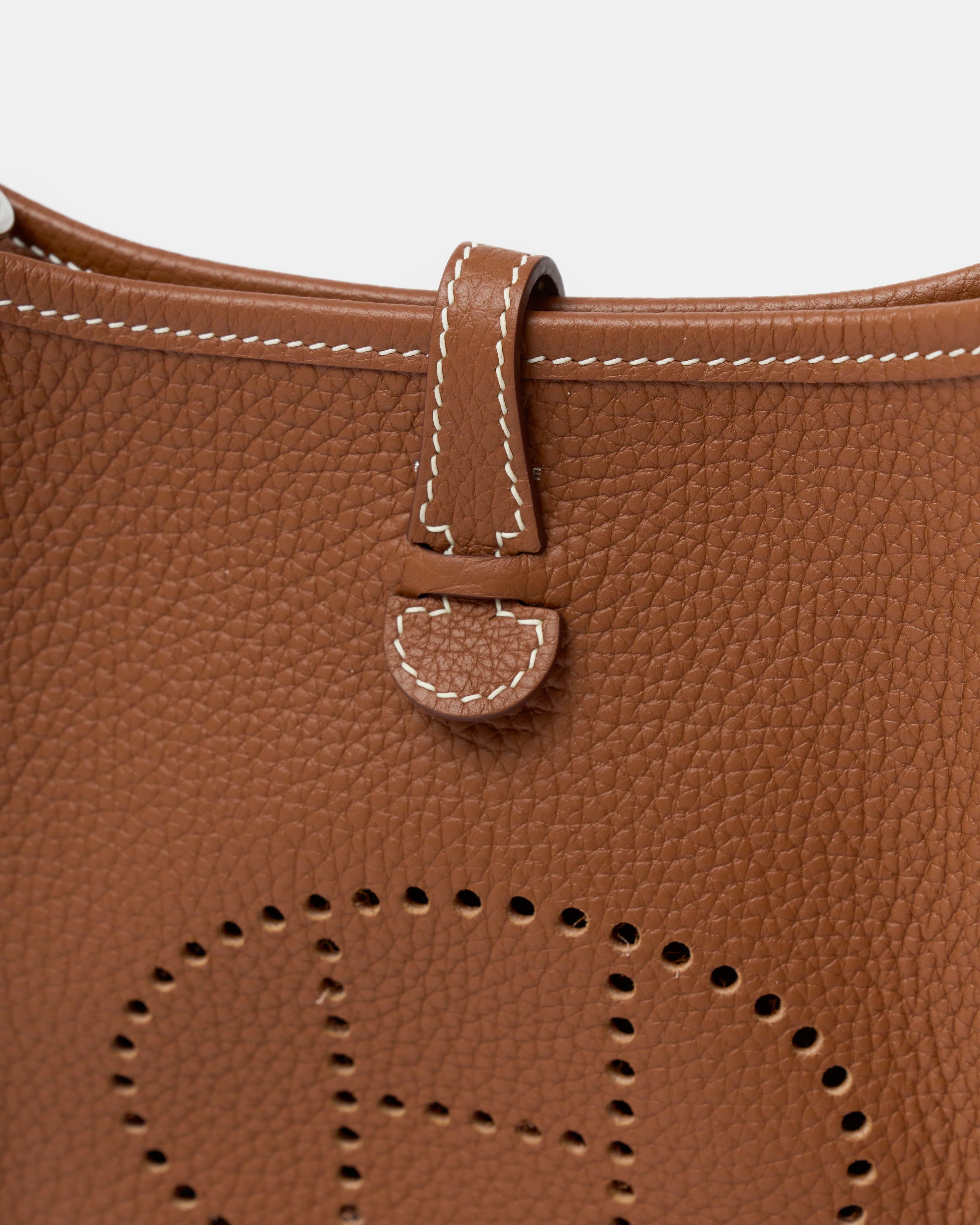 Hermès Mini Evelyne 16 Cuivre Clemence PHW