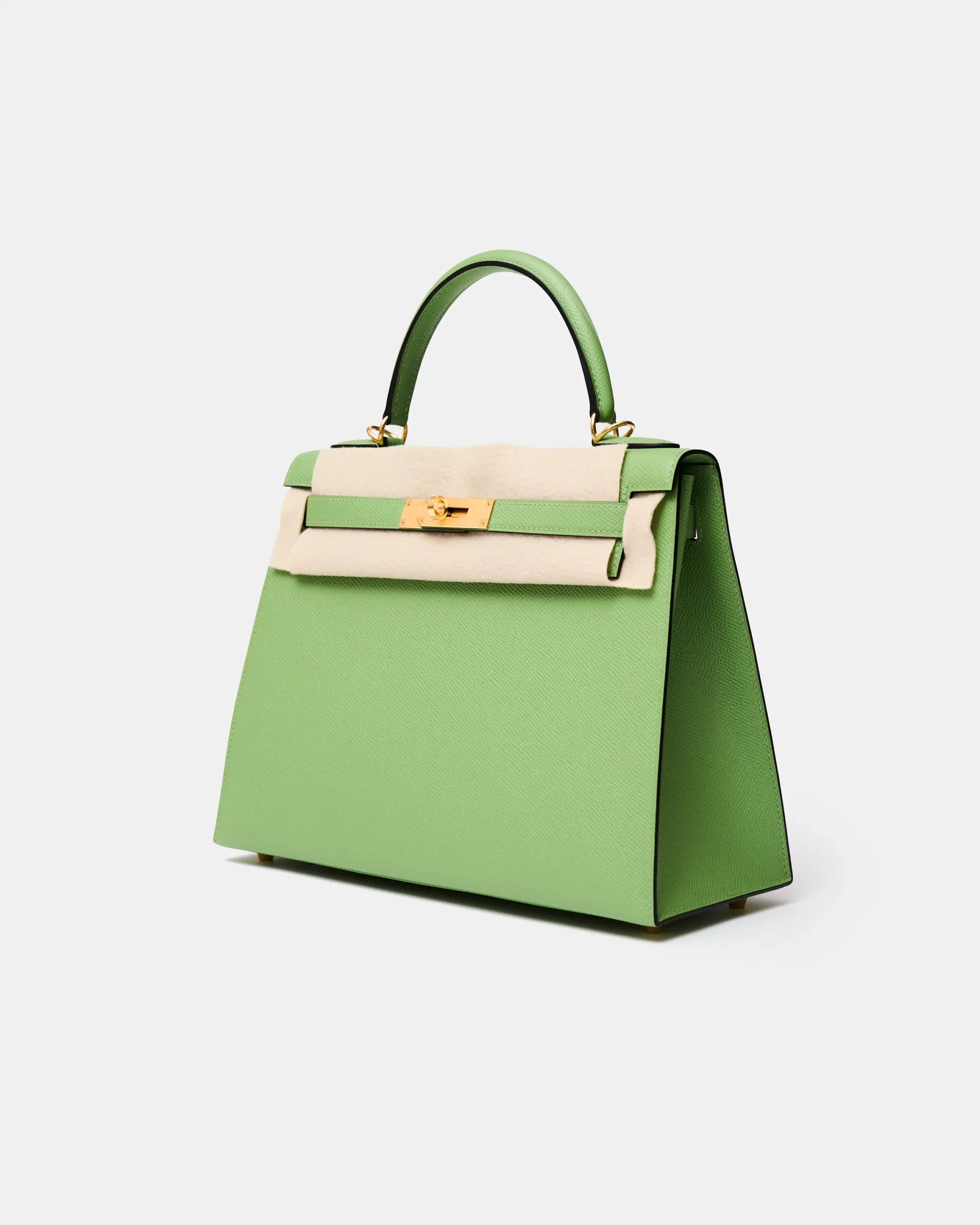 Hermès Kelly 28 Vert Criquet Epsom GHW