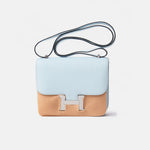 Hermès Constance 18 Blue Brume Chevre Phw