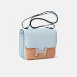 Hermès Constance 18 Blue Brume Chevre Phw