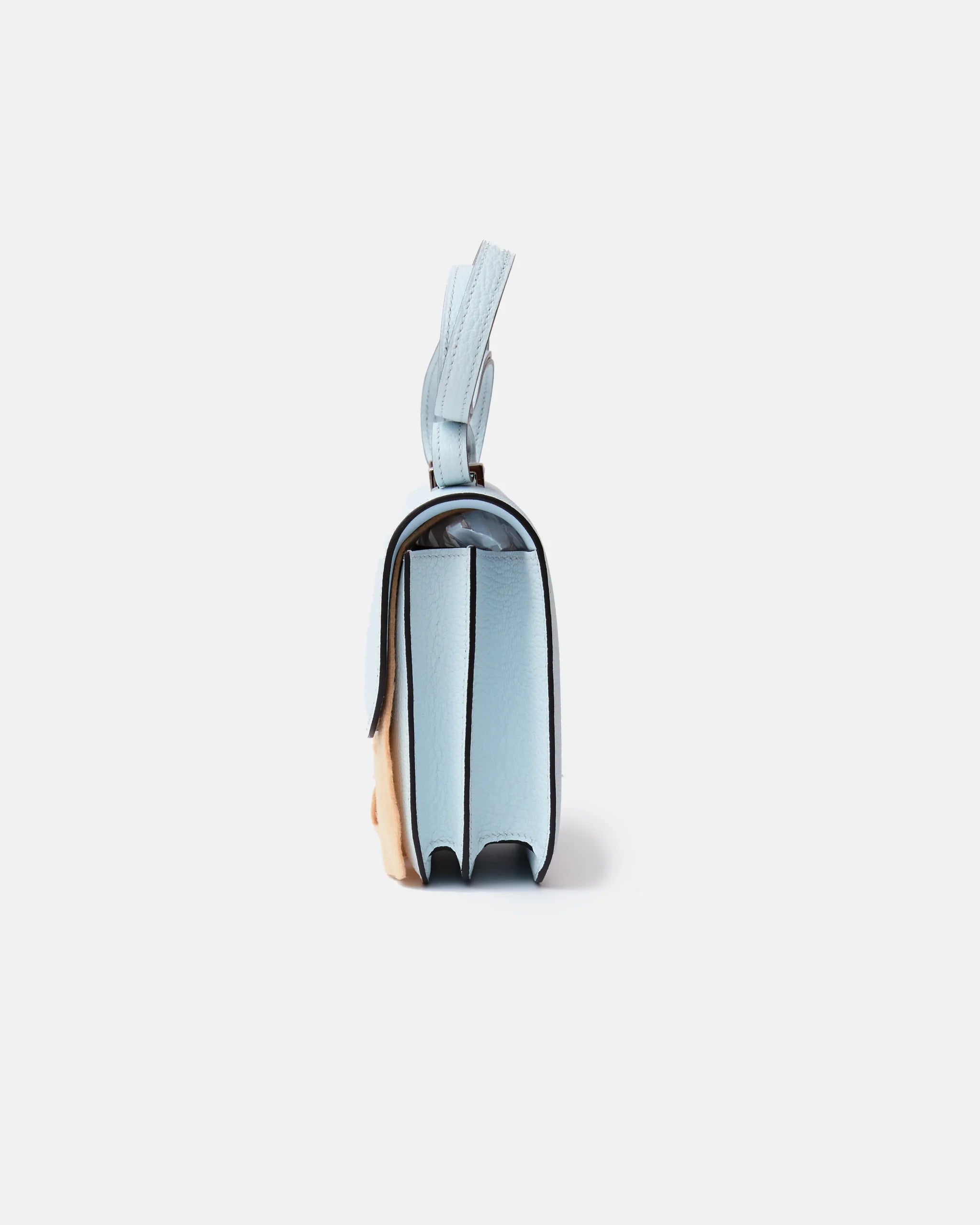Hermès Constance 18 Blue Brume Chevre Phw