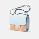 Hermès Constance 18 Blue Brume Chevre Phw
