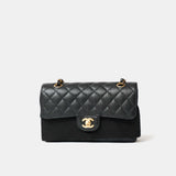 Chanel Classic Double Flap Small Black Caviar Gold-Tone Metal