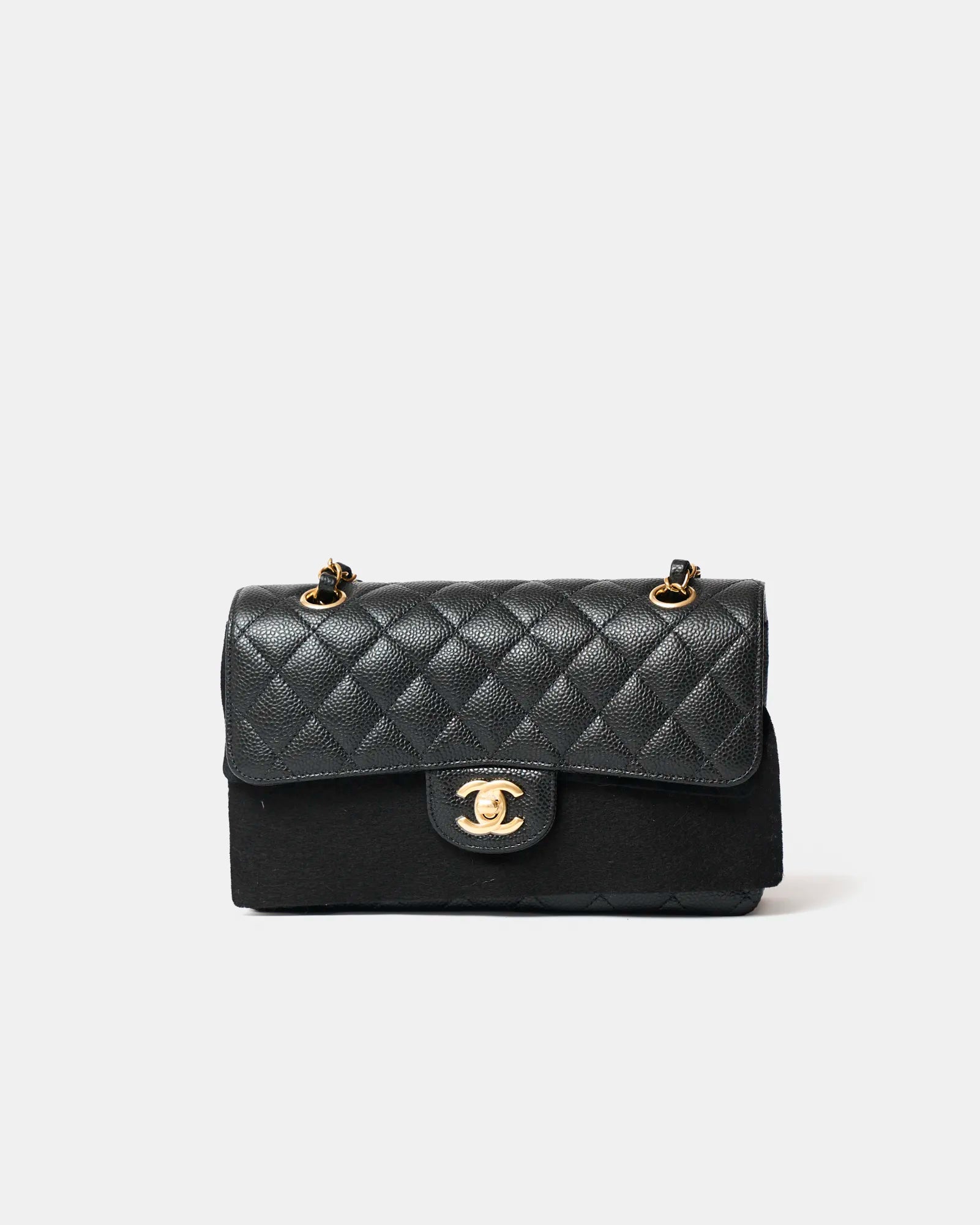 Chanel Classic Double Flap Small Black Caviar Gold-Tone Metal