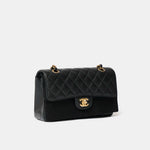 Chanel Classic Double Flap Small Black Caviar Gold-Tone Metal