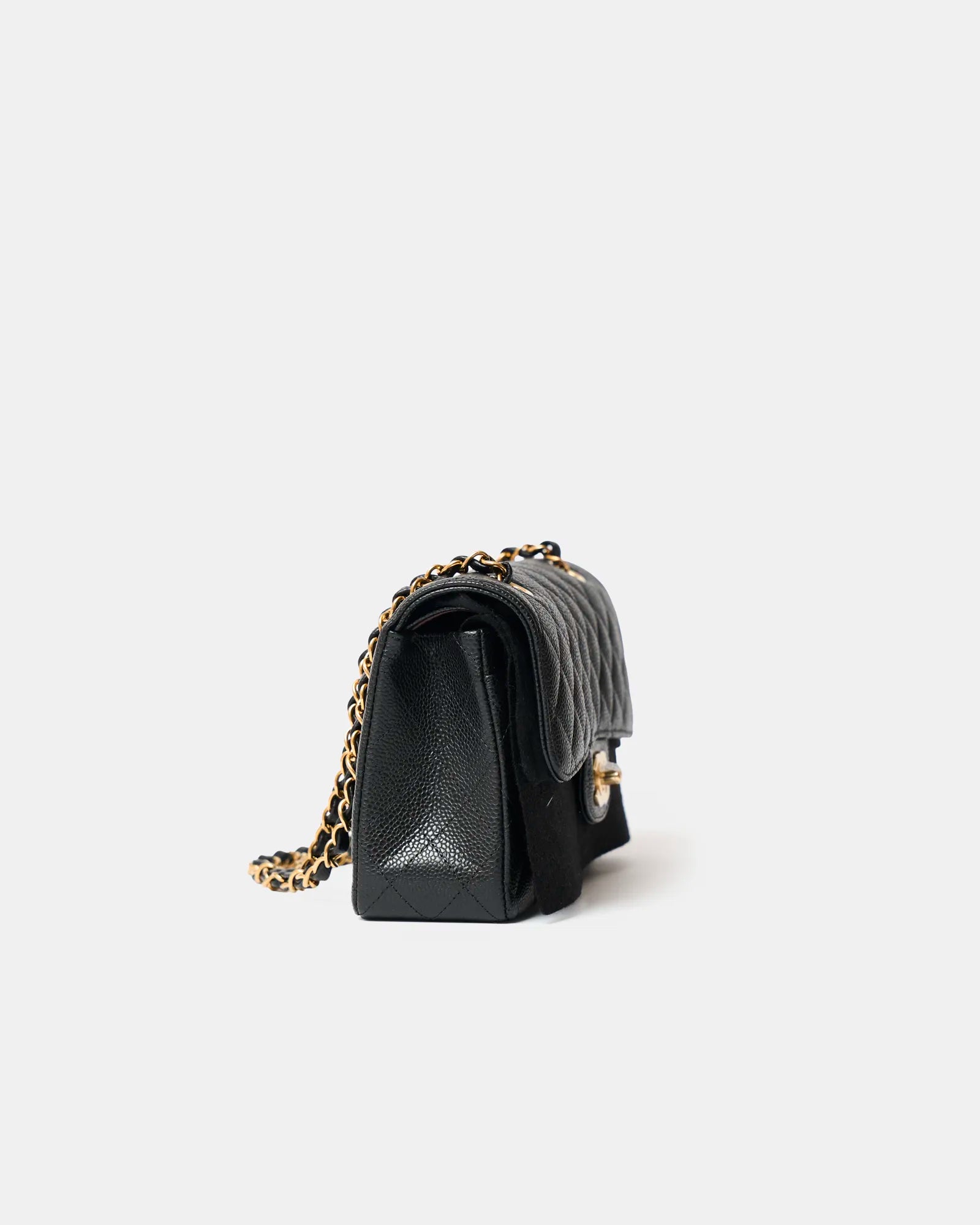 Chanel Classic Double Flap Small Black Caviar Gold-Tone Metal