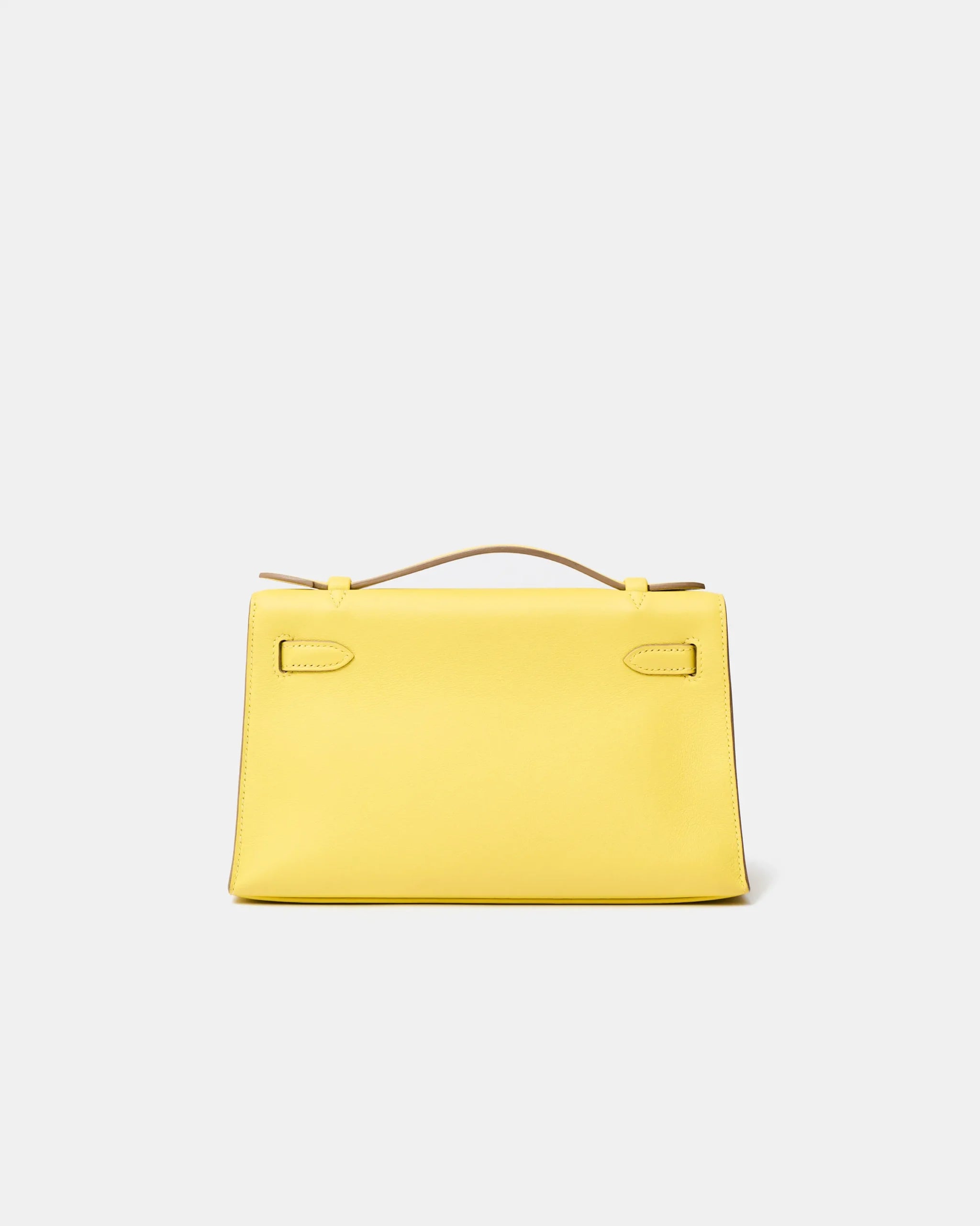Hermès Kelly Pochette Lime Swift PHW