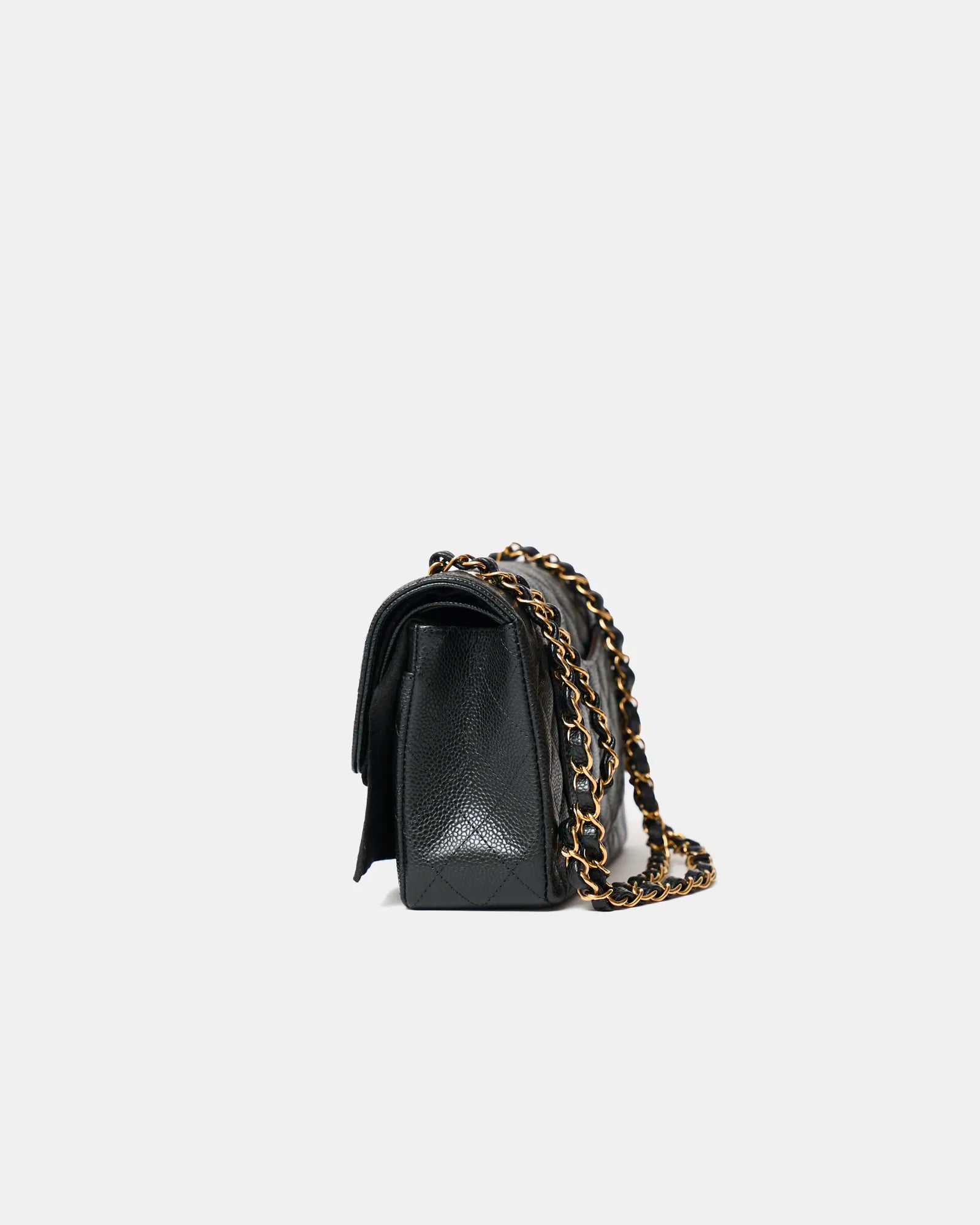 Chanel Classic Double Flap Small Black Caviar Gold-Tone Metal