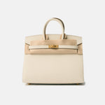 Hermès Birkin Sellier 25 Craie Epsom GHW
