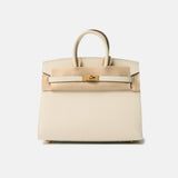 Hermès Birkin Sellier 25 Craie Epsom GHW