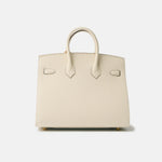 Hermès Birkin Sellier 25 Craie Epsom GHW