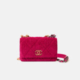 Chanel 19 Wallet on Chain Fuchsia