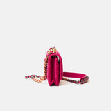 Chanel 19 Wallet on Chain Fuchsia