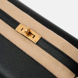 Hermès Kelly Classic Wallet To go Black Epsom GHW