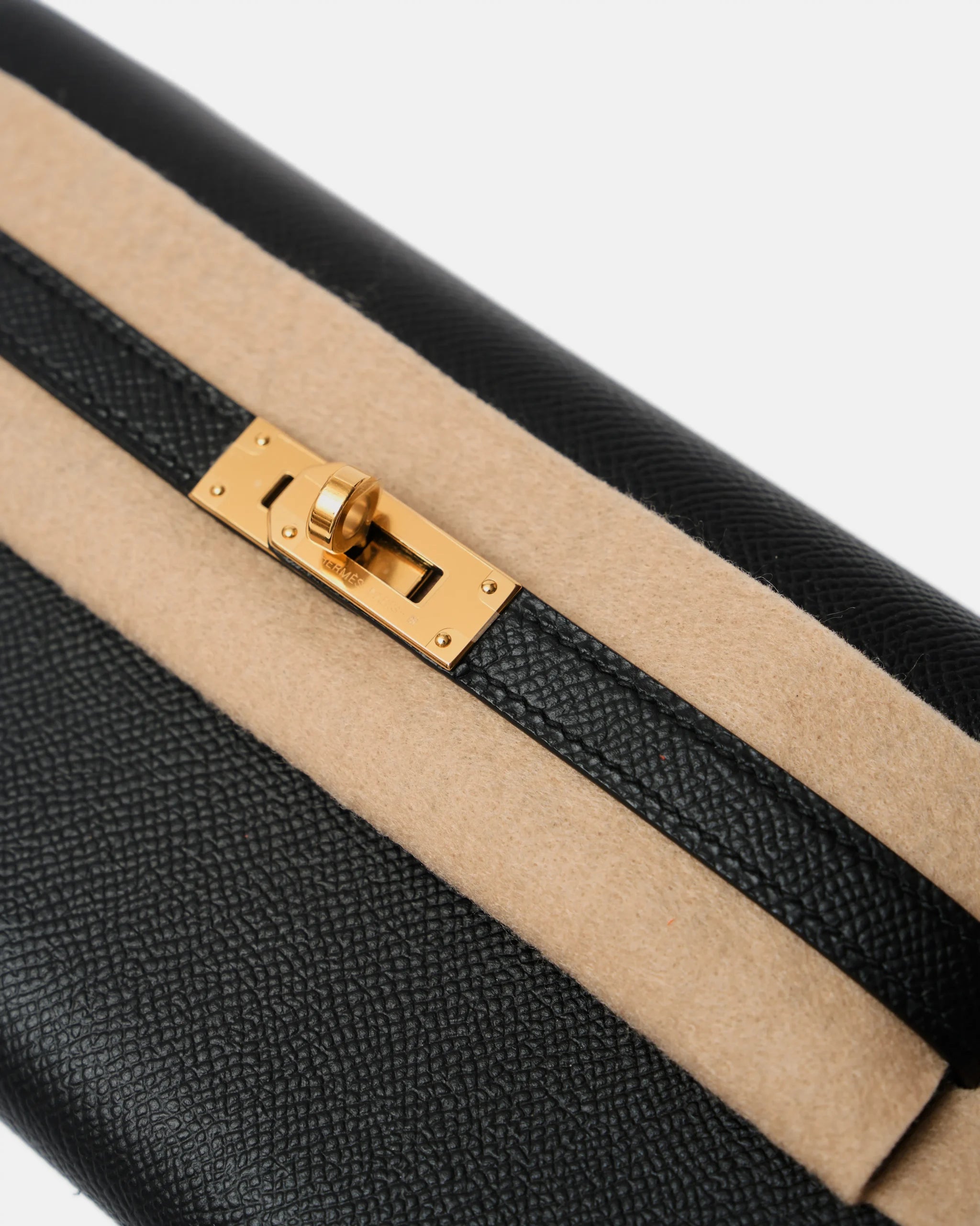 Hermès Kelly Classic Wallet To go Black Epsom GHW