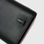 Hermès Kelly Classic Wallet To go Black Epsom GHW