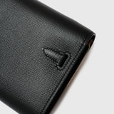 Hermès Kelly Classic Wallet To go Black Epsom GHW