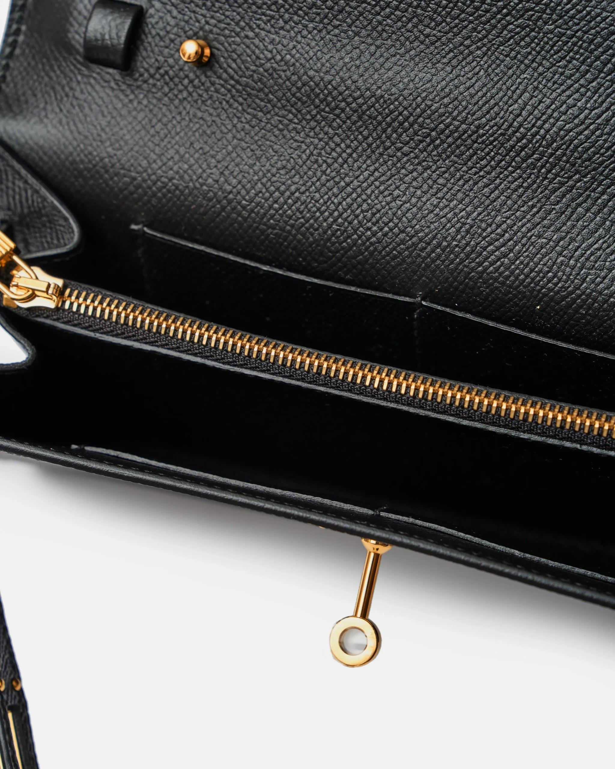 Hermès Kelly Classic Wallet To go Black Epsom GHW