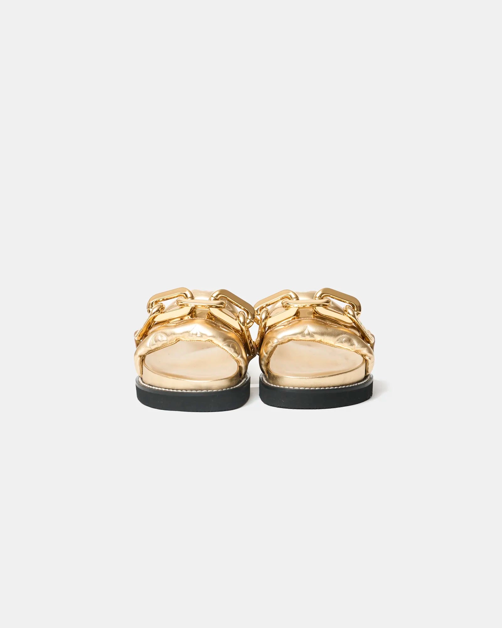 Louis Vuitton Sunset Flat Comfort Mules Gold