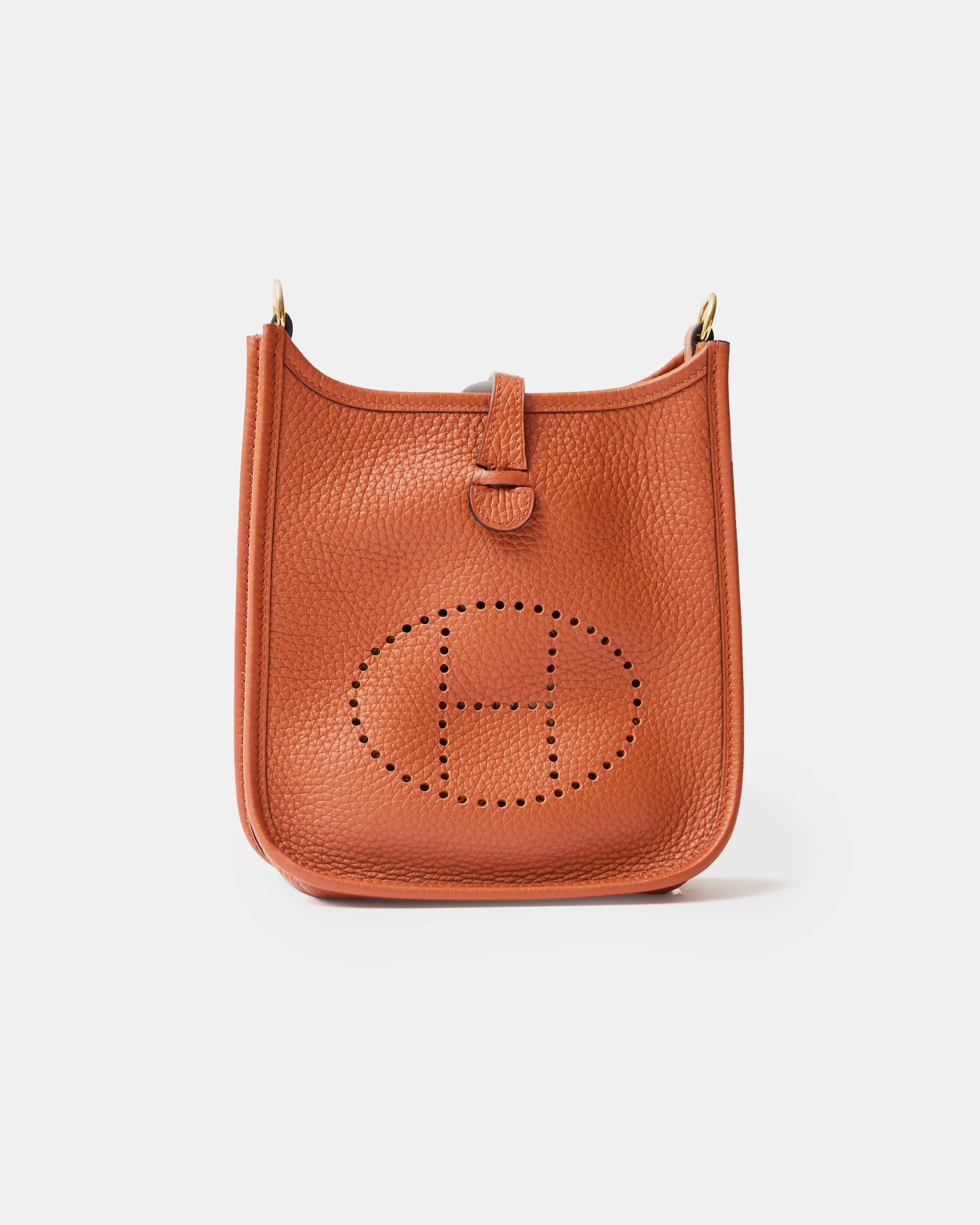 Hermes Mini Evelyne 16 Cuivre Clemence PHW