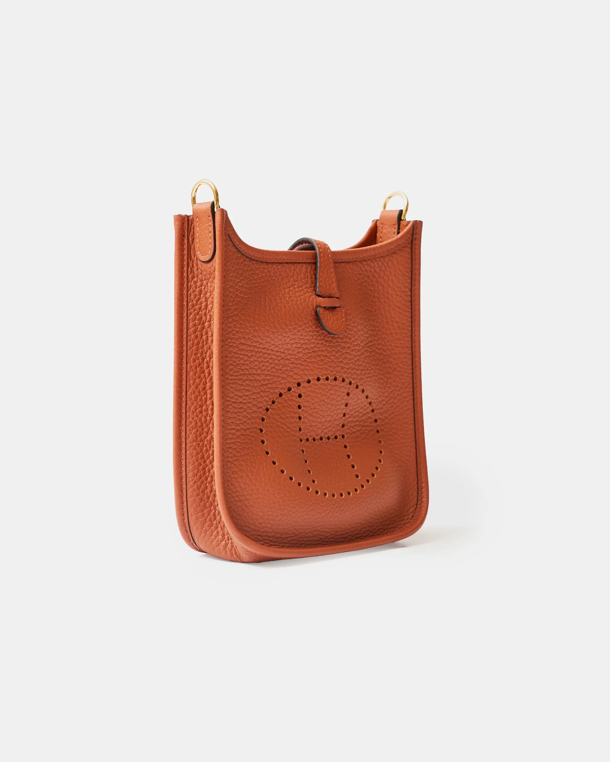 Hermes Mini Evelyne 16 Cuivre Clemence PHW