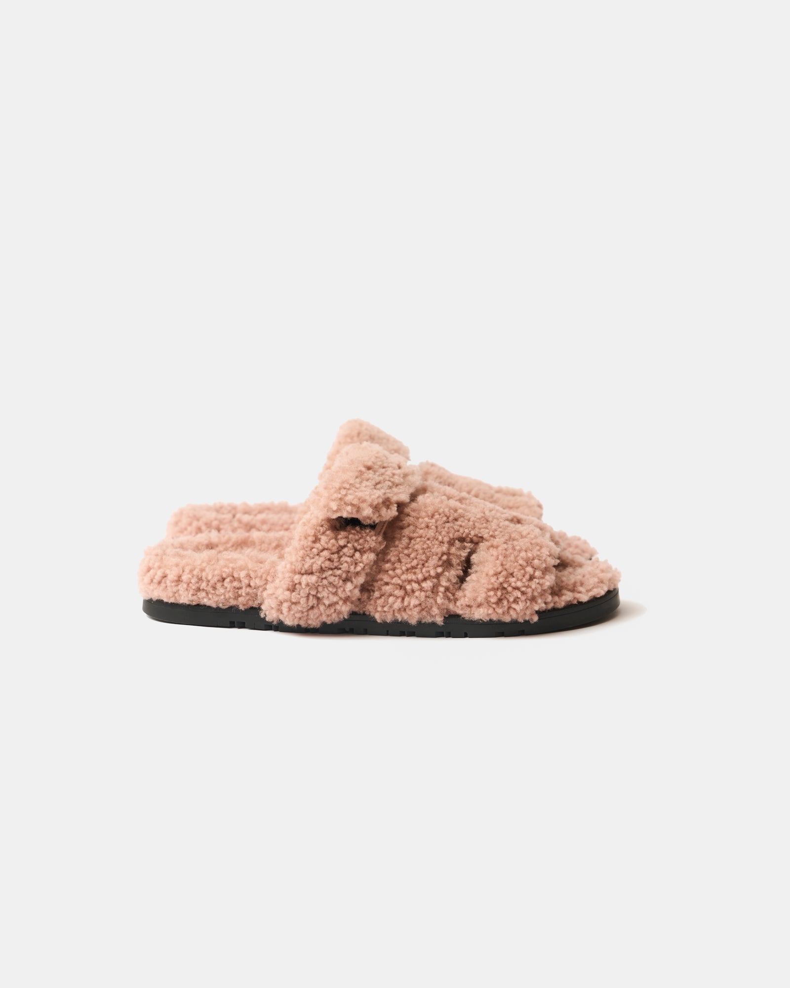 Hermès Chypre Bois De Santal Peau Lainee Sandals