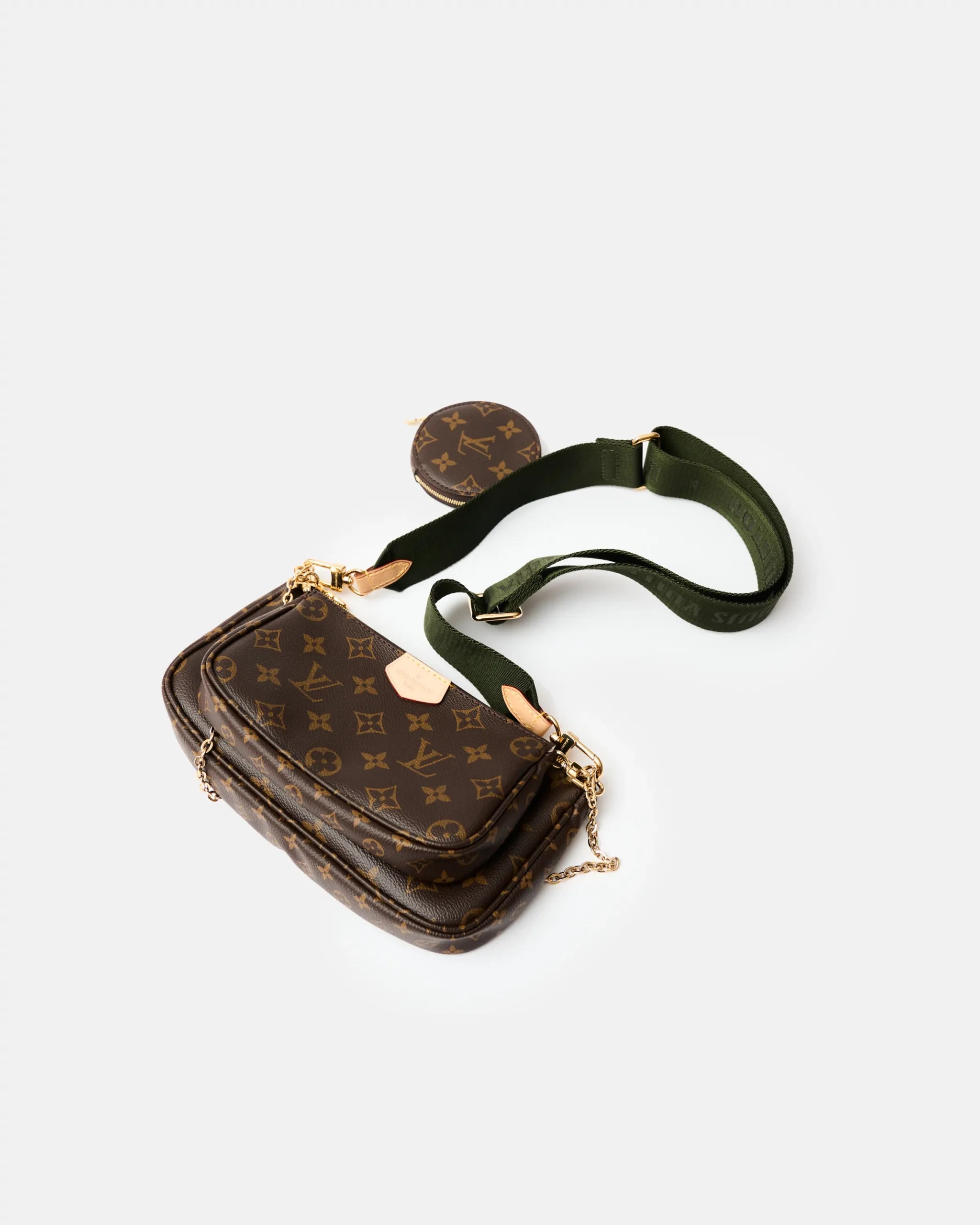 Louis Vuitton Multi Pochette Accessoires Khaki Monogram