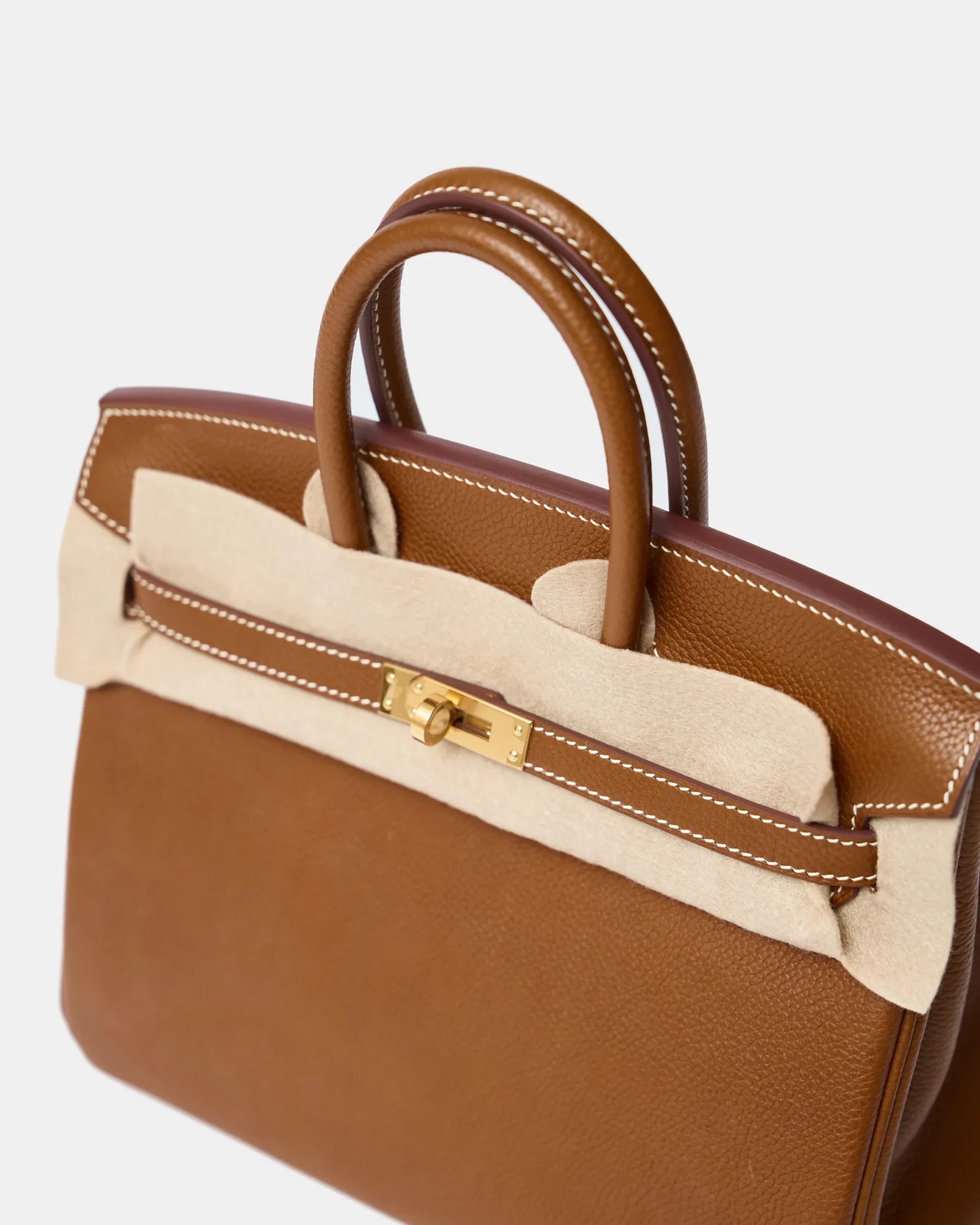 Hermès Birkin 25 Togo Gold Barenia GHW