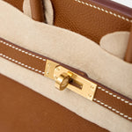 Hermès Birkin 25 Togo Gold Barenia GHW
