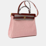 Hermès Herbag 31 Ecru-Blanc-FramboiseRouge GHW