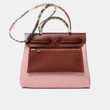Hermès Herbag 31 Ecru-Blanc-FramboiseRouge GHW