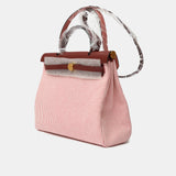 Hermès Herbag 31 Ecru-Blanc-FramboiseRouge GHW